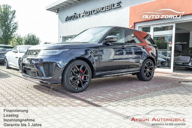 Land Rover Range Rover Sport SVR 5.0 V8 AWD, 423kW, A8, 5d.