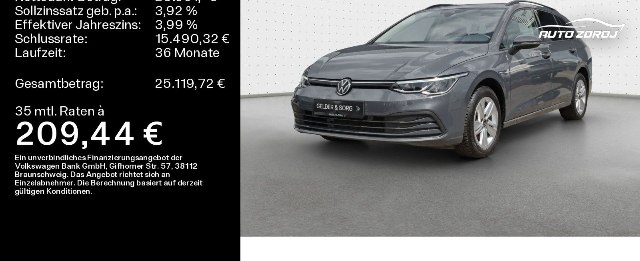 Volkswagen Golf Variant Life 1.0 TSI, 81kW, M, 5d.