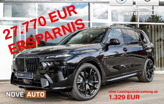 BMW X7 xDrive 40d, 259kW, A8, 5d.
