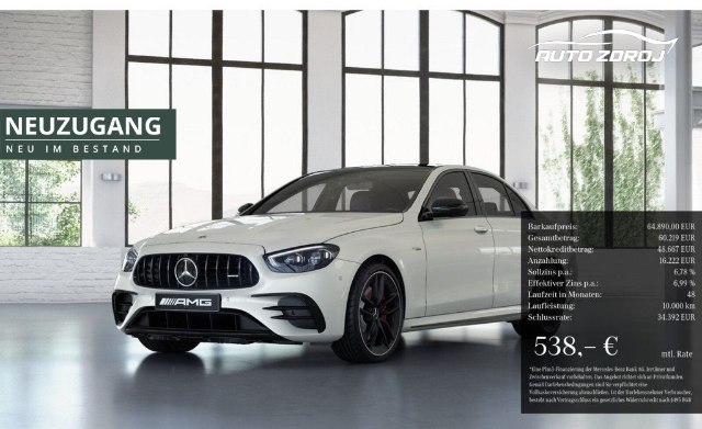 Mercedes-Benz E 53 AMG 4Matic+, 320kW, A9, 4d.