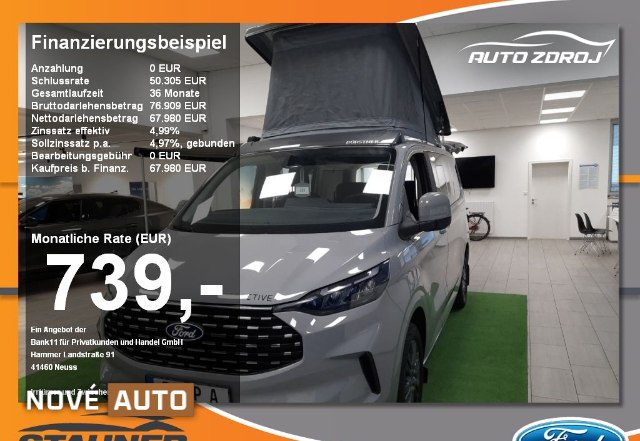 Ford Transit Custom 2.0 TDCi, 125kW, A, 4d.