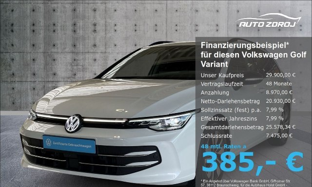 Volkswagen Golf Variant Goal 1.5 eTSI DSG, 110kW, A, 5d.