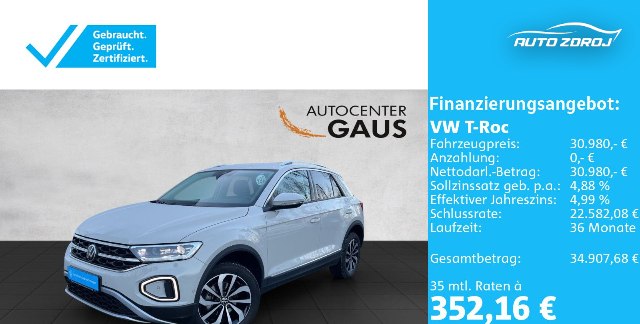 Volkswagen T-Roc Style 1.5 TSI DSG, 110kW, A, 5d.