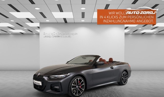 BMW rad 4 Cabriolet M-Sportpaket 430i xDrive, 180kW, A, 2d.