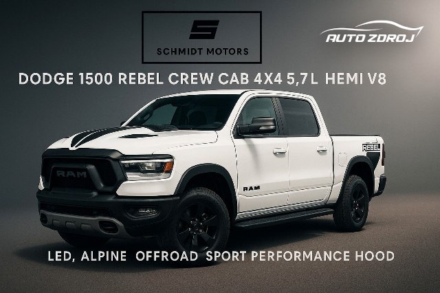 Dodge RAM 1500 5.7 HEMI/ LPG 4WD, 295kW, A, 5d.