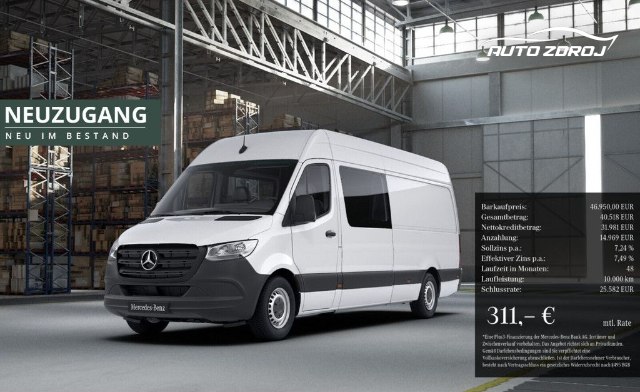 Mercedes-Benz Sprinter 317 CDI Mixto, 125kW, M, 4d.