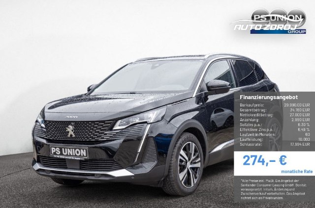 Peugeot 3008 GT 1.5 BlueHDi, 96kW, A, 5d.